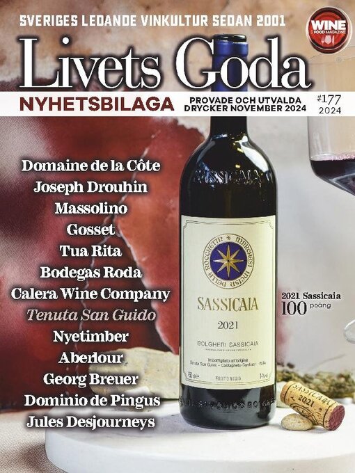 Title details for Livets Goda Wine Magazine by Produktionsgruppen Ek Förv AB - Available